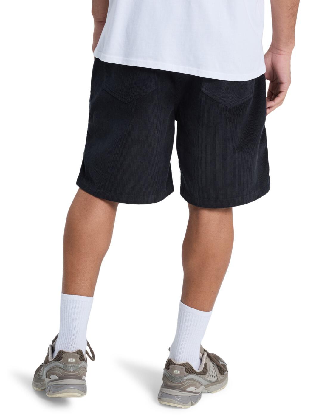 Corduroy Walkshort TAXER 18" Schwarz Heren 2/4