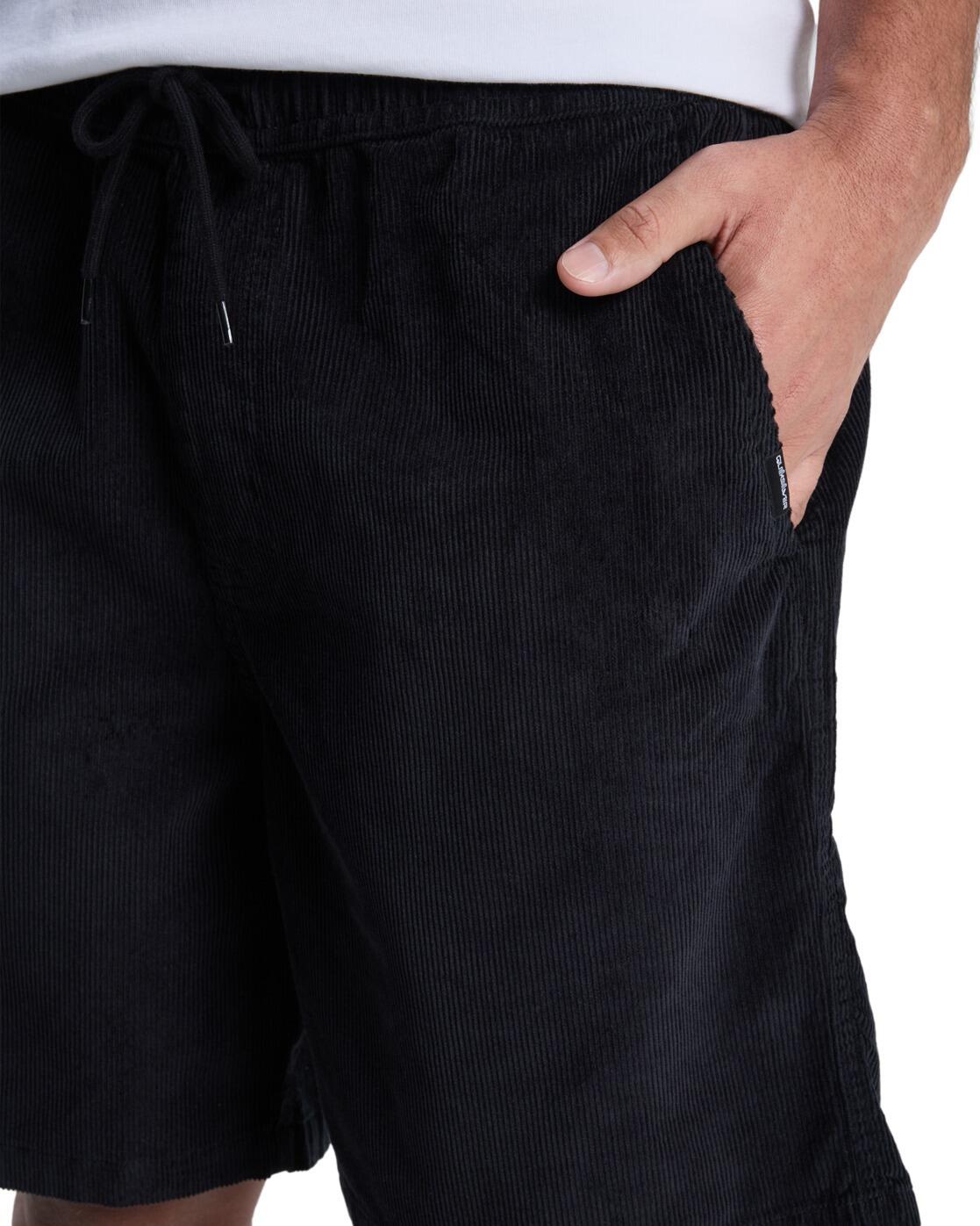 Corduroy Walkshort TAXER 18" Schwarz Heren 4/4