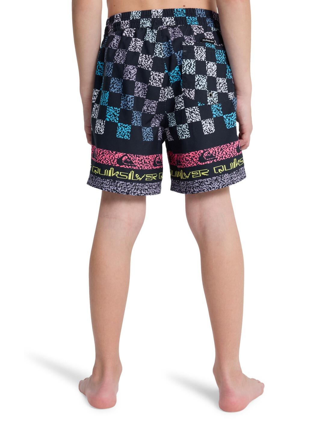 Zwembroek EVERYDAY PRINTED VOLLEY 14" Blau Jongens 8-16 2/4