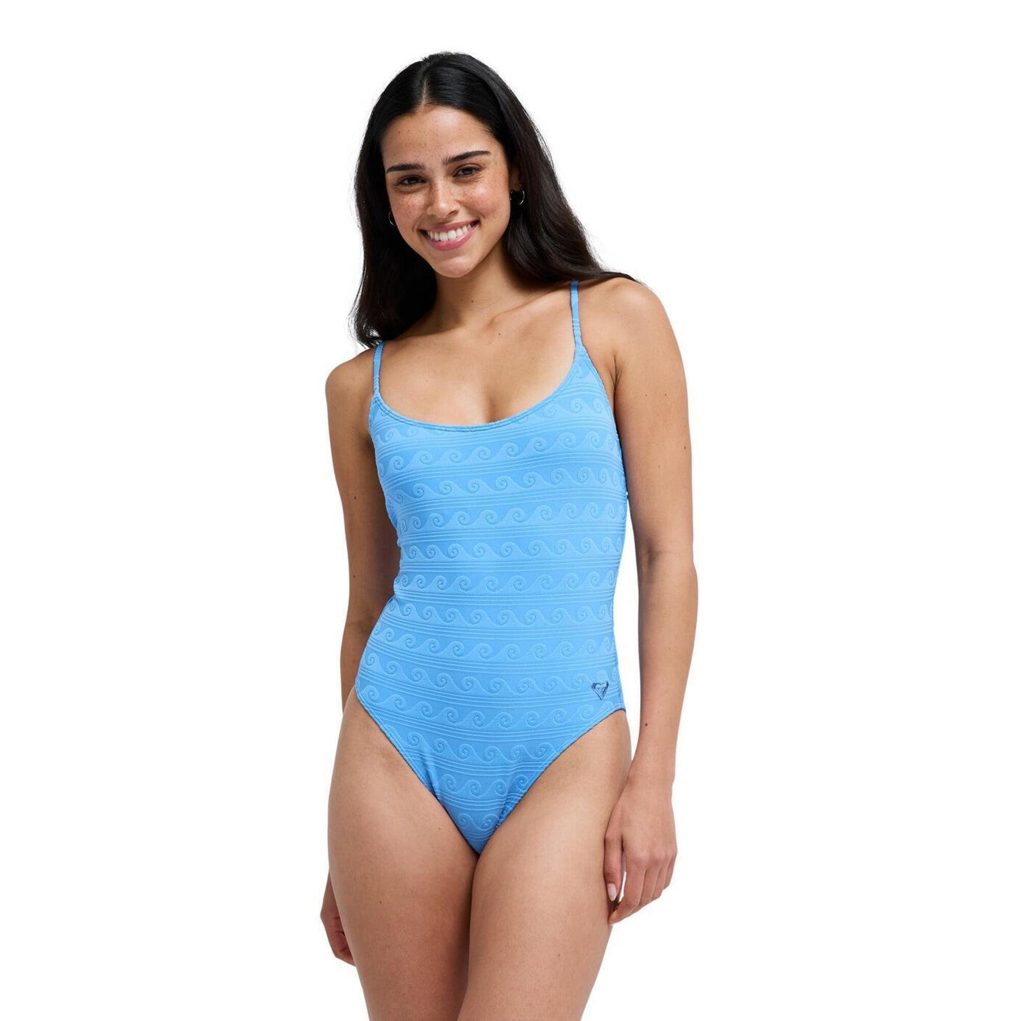 Roxy - Maillot De Bain Une Pièce Paradise Wave Bleu Femme - Maillot De Bain 1 Pièce - Bleu - 36 Xs - Decathlon