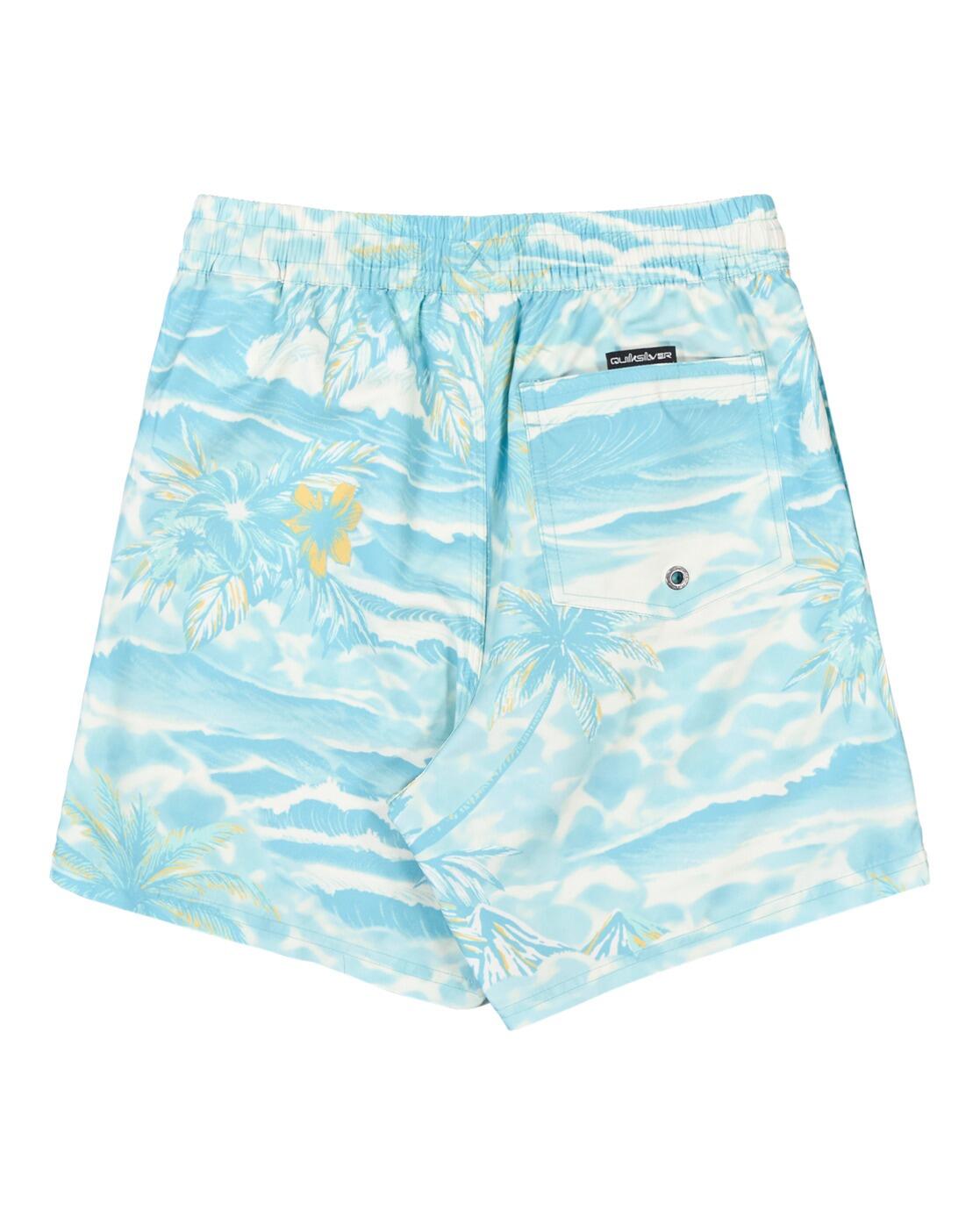 Zwembroek EVERYDAY PRINTED VOLLEY 14" Blau Jongens 8-16 2/4