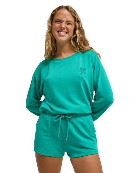 Short en molleton SURFING BY MOONLIGHT Vert Femme