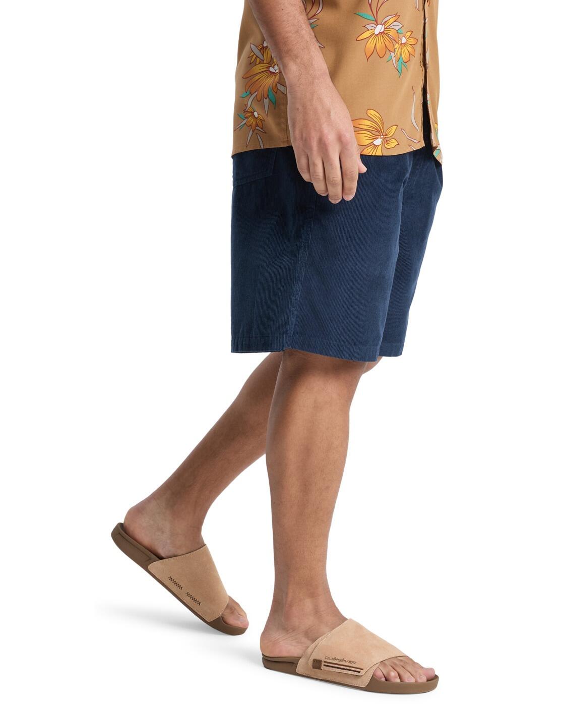 Short de Pana TAXER 18" Azul Hombre 3/4