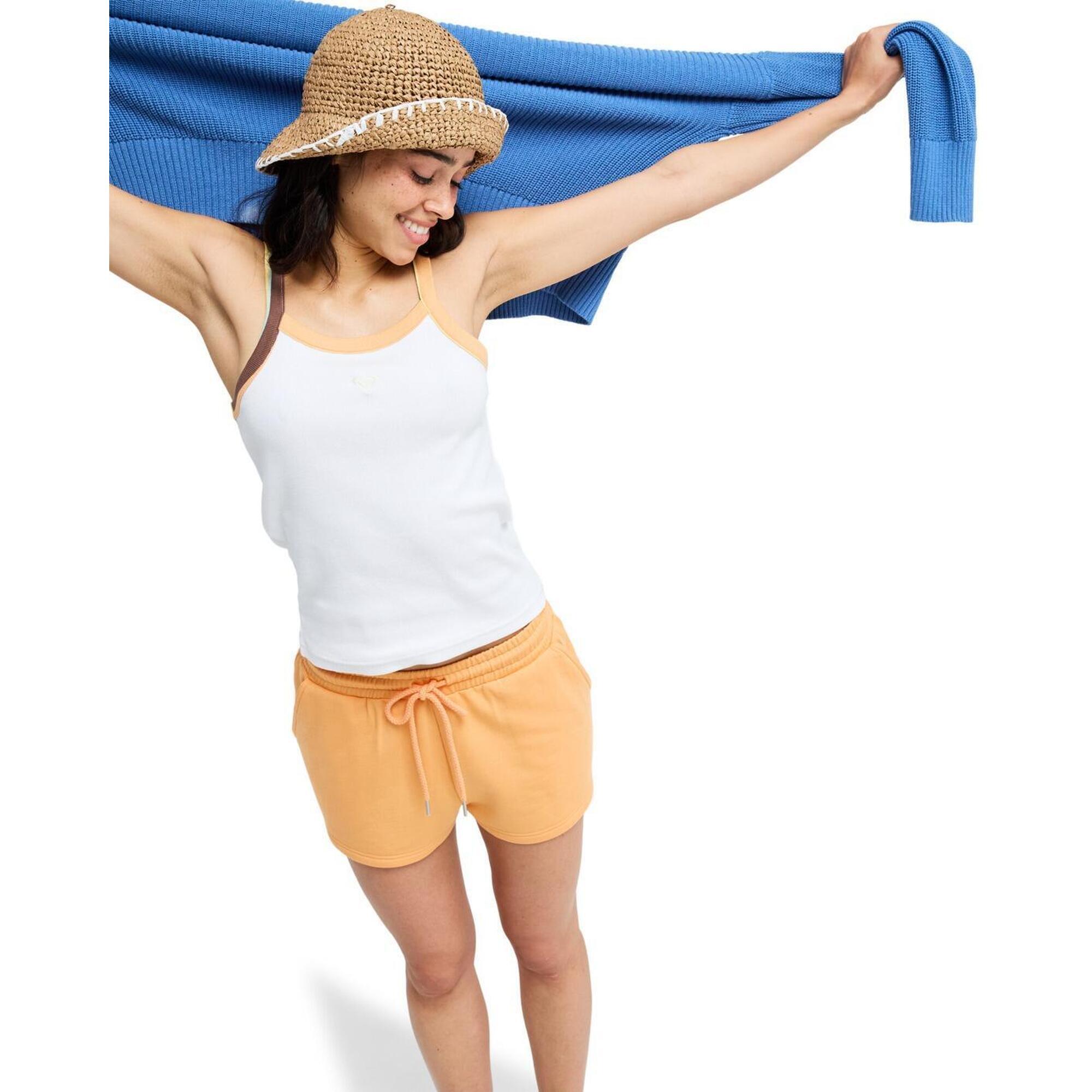 Roxy - Short En Molleton Surfing By Moonlight Orange Femme - Short - Orange - Decathlon