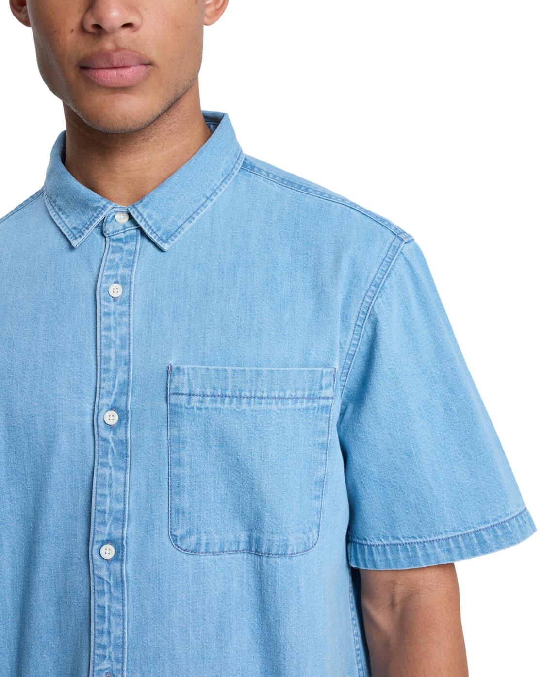 Chemise manches courtes CARRIGAN Bleu Homme 4/4