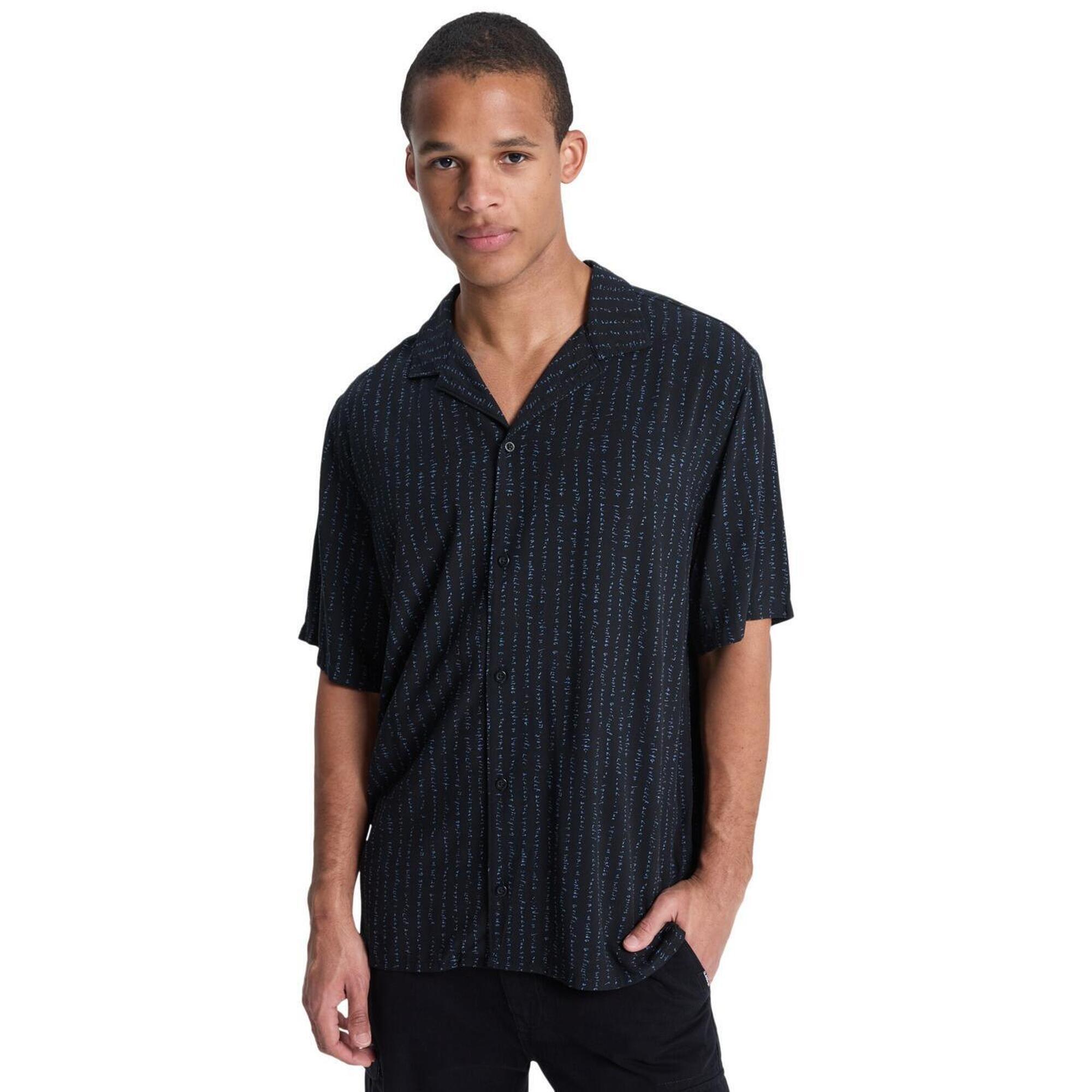 Quiksilver - Chemise Manches Courtes Safe Paradise Noir Homme - Chemise Manches Courtes - Noir - Decathlon