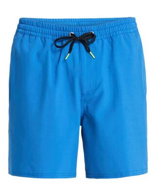 Zwembroek stretch piped volley 16" blau heren