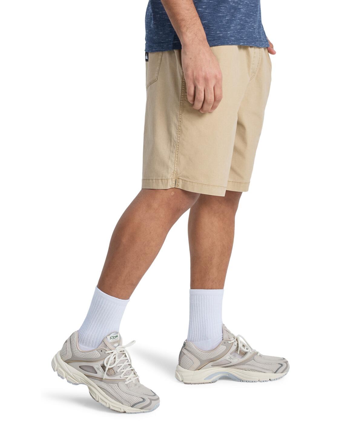 Short de cintura elástica TAXER 19" Beige Hombre 3/4