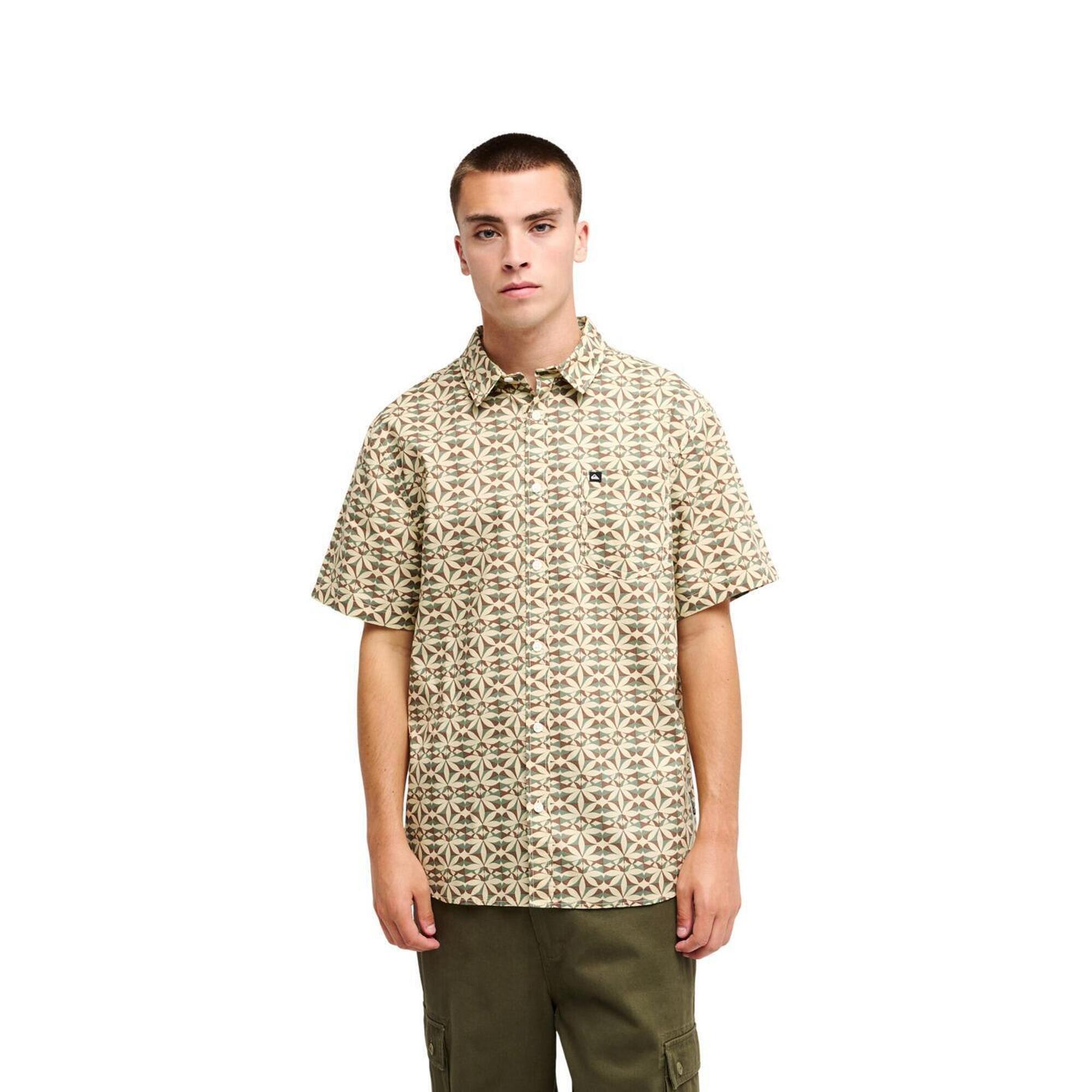 Quiksilver - Chemise Manches Courtes Apero Classic Blanc Homme - Chemise Manches Courtes - Blanc - Decathlon