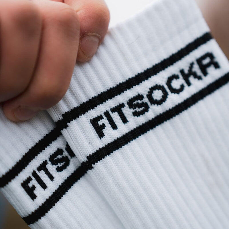 Offerta combinata: 3 paia di calze antiscivolo FitSockr – Bianche 4/5
