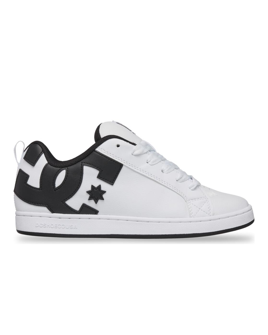 Chaussures en cuir COURT GRAFFIK Blanc Femme 2/4