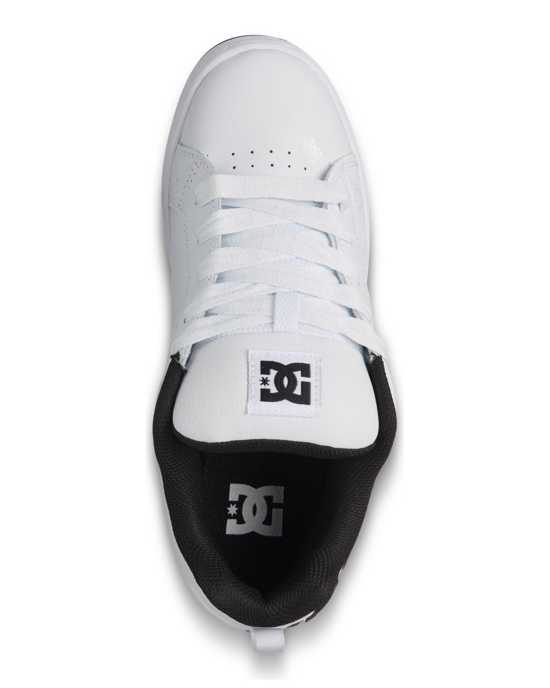 Chaussures en cuir COURT GRAFFIK Blanc Femme 4/4
