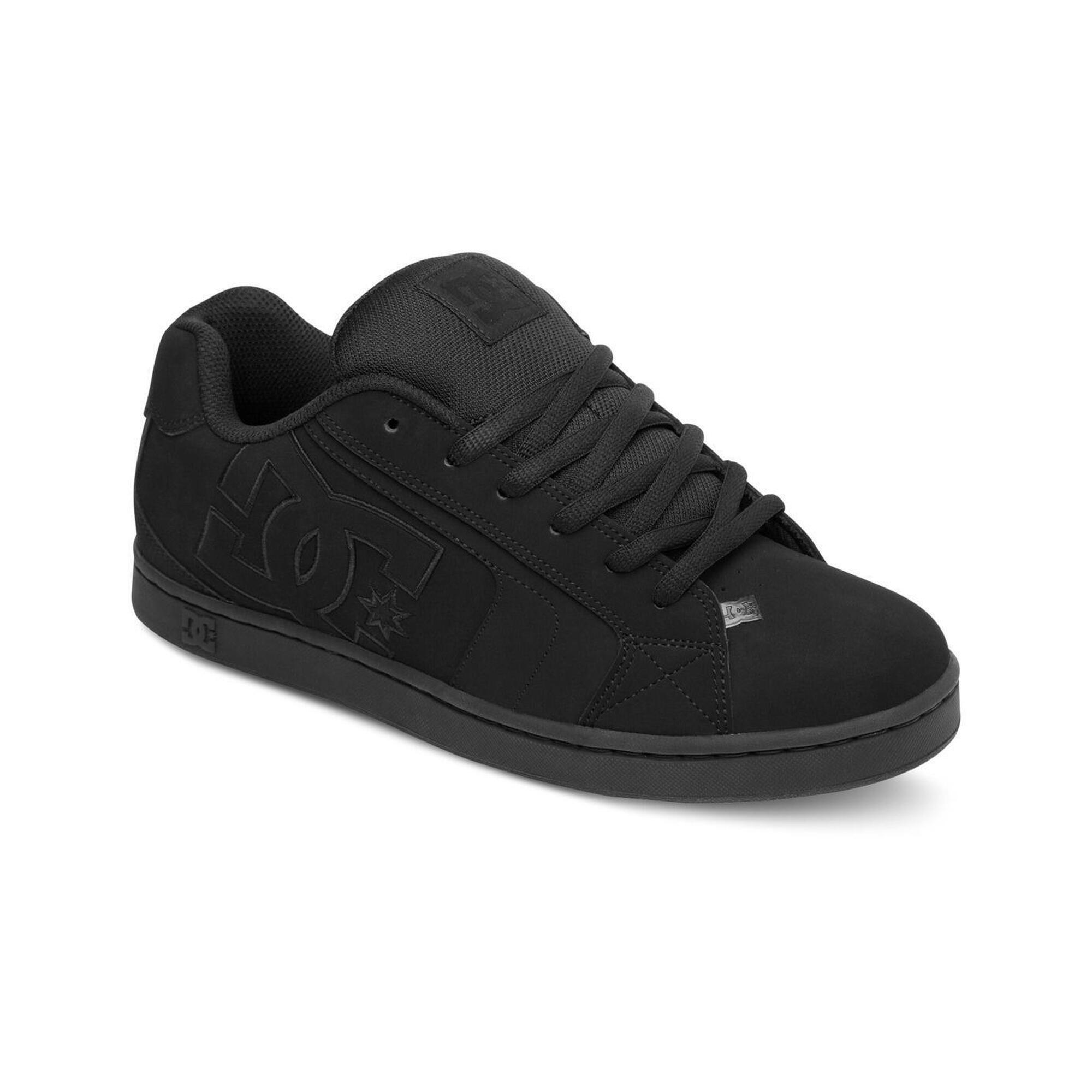 Dc Shoes - Chaussures En Cuir Net Noir Homme - Chaussures De Sport - Noir - Decathlon