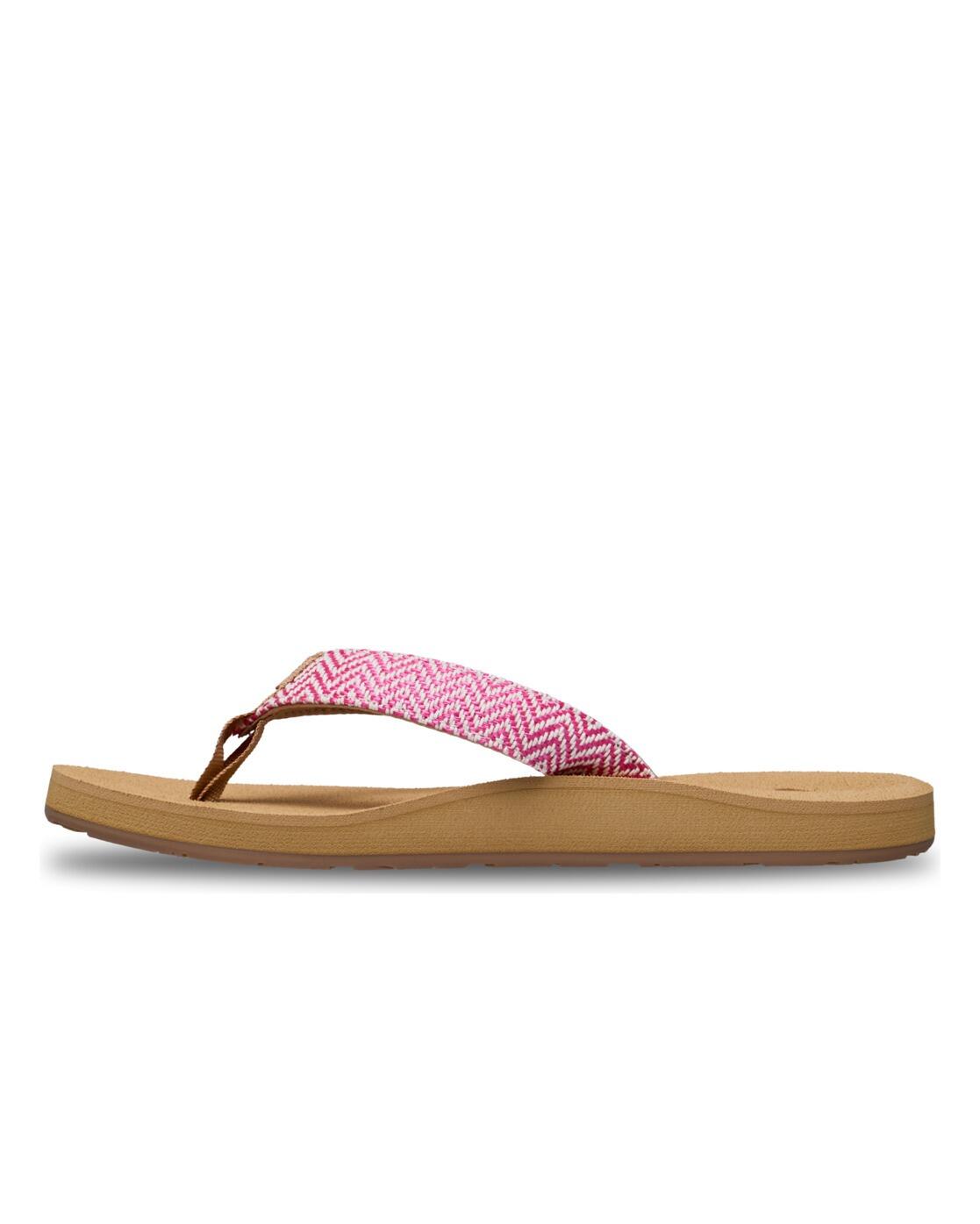 Sandales PORTO RAFFIA Rouge Femme 3/4
