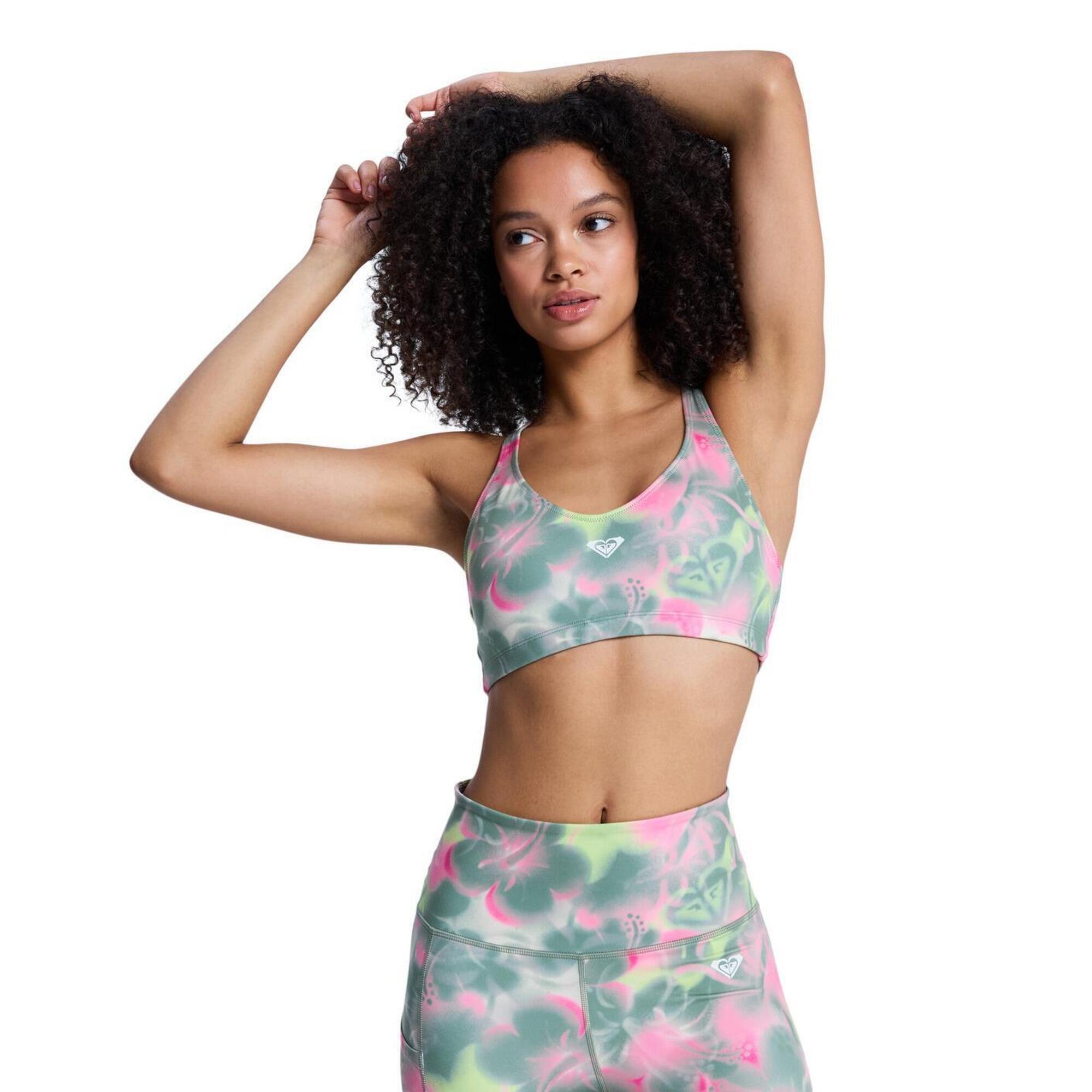 Roxy - Brassière De Sport Heart Into It Pt Vert Femme - Brassière - Vert - 36 Xs - Decathlon