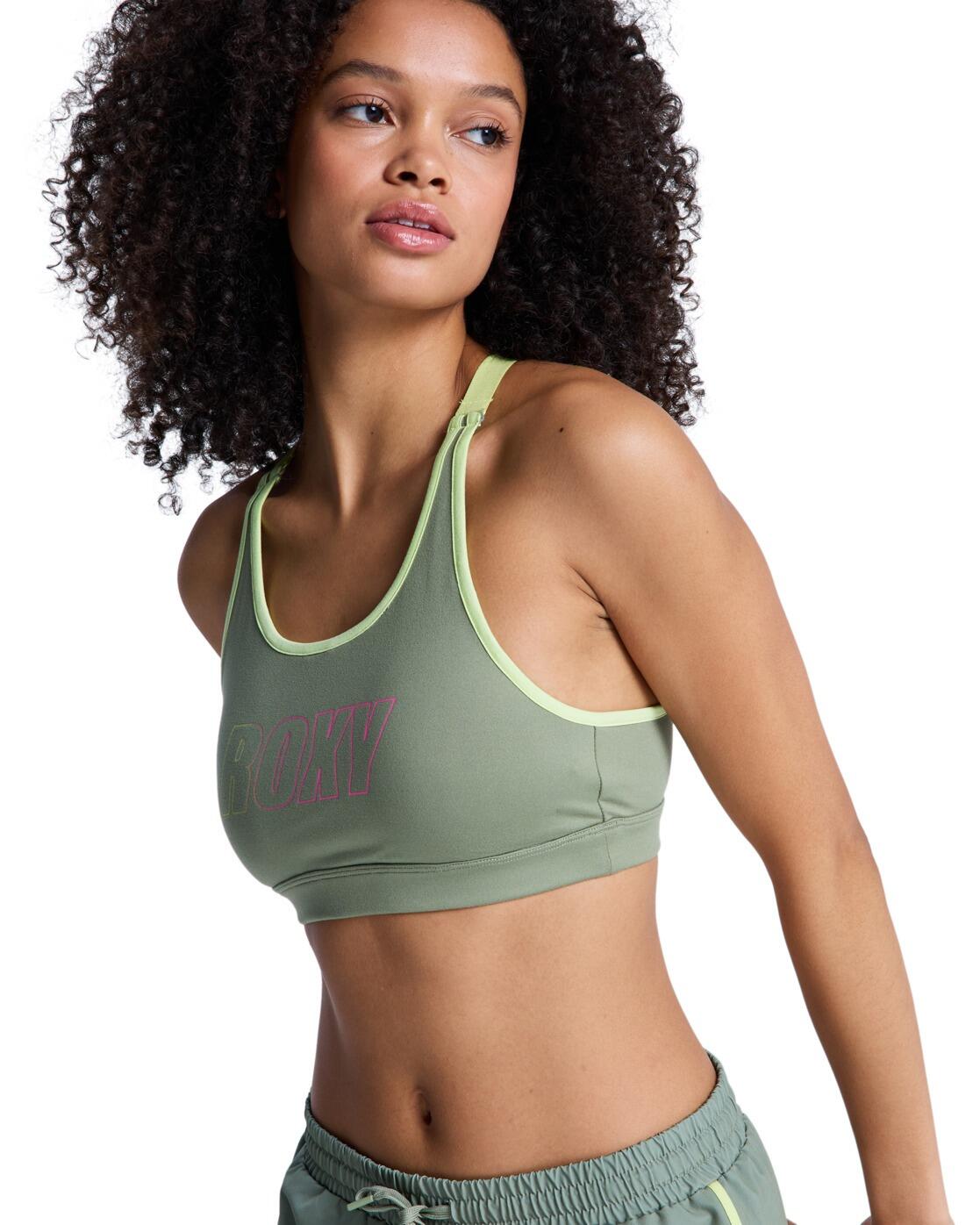 Brassière de sport EVERYDAY FLOW Vert Femme 3/4