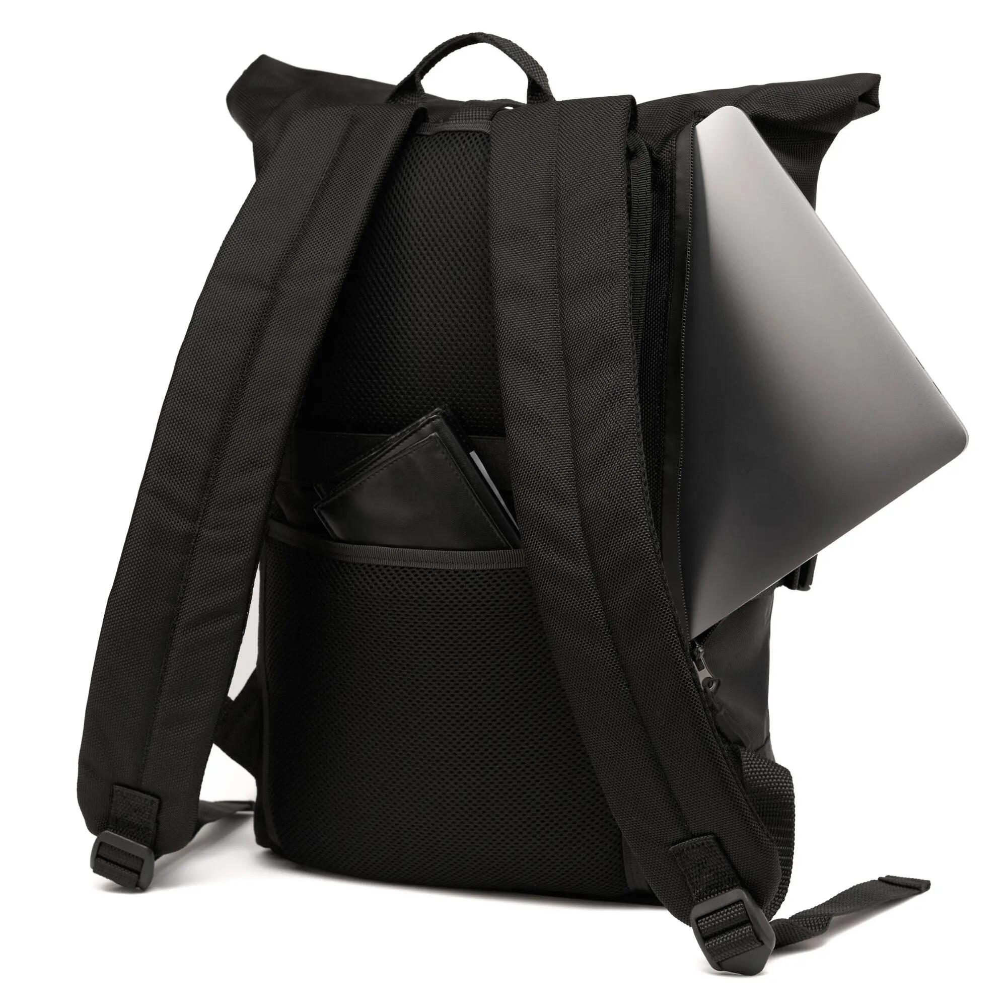 Rucsac urban AVA negru unisex impermeabil roll top 26 L 47x18x31 cm 4/7