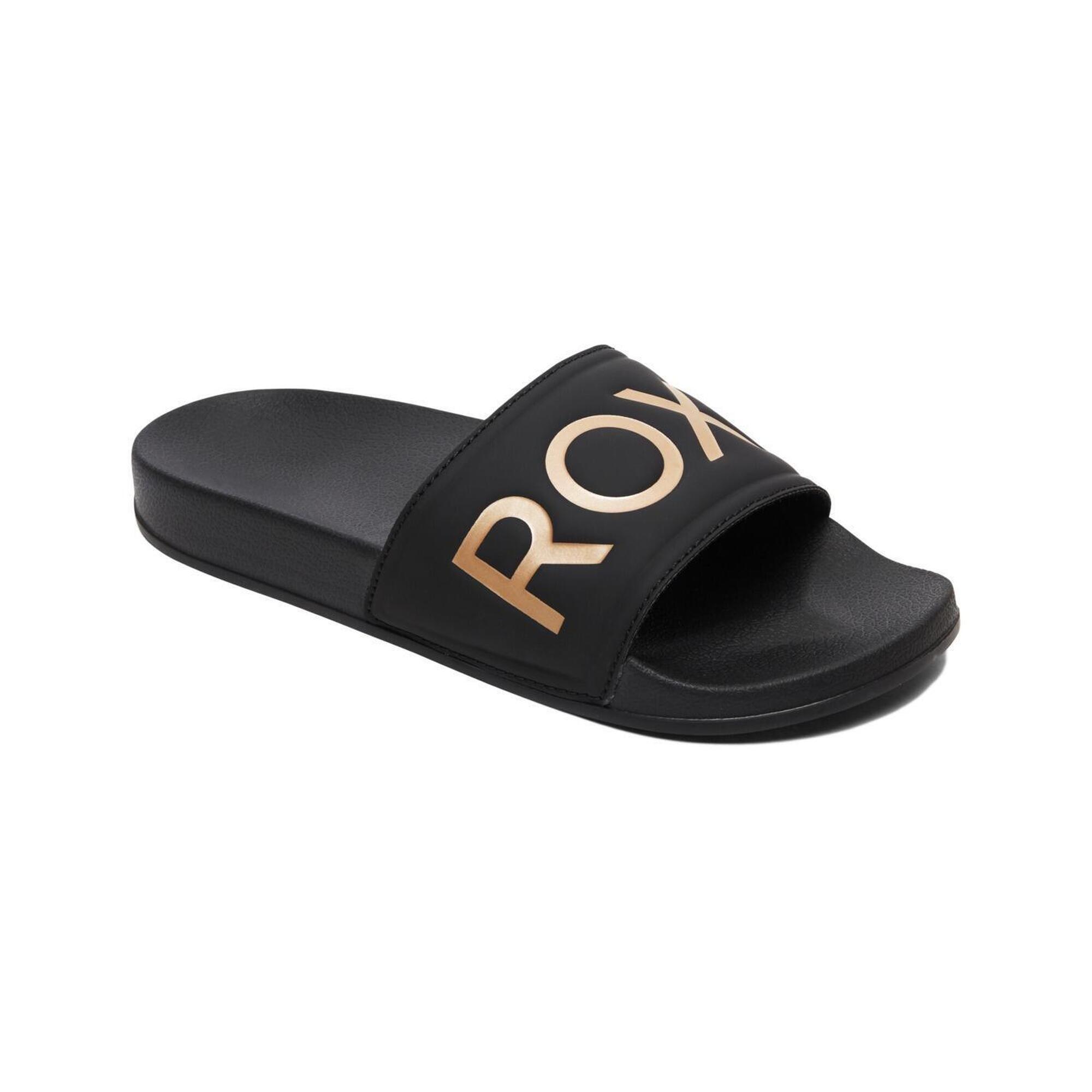 Roxy - Sandales Slippy Ii Noir Femme - Aquashoes - Jaune - Decathlon