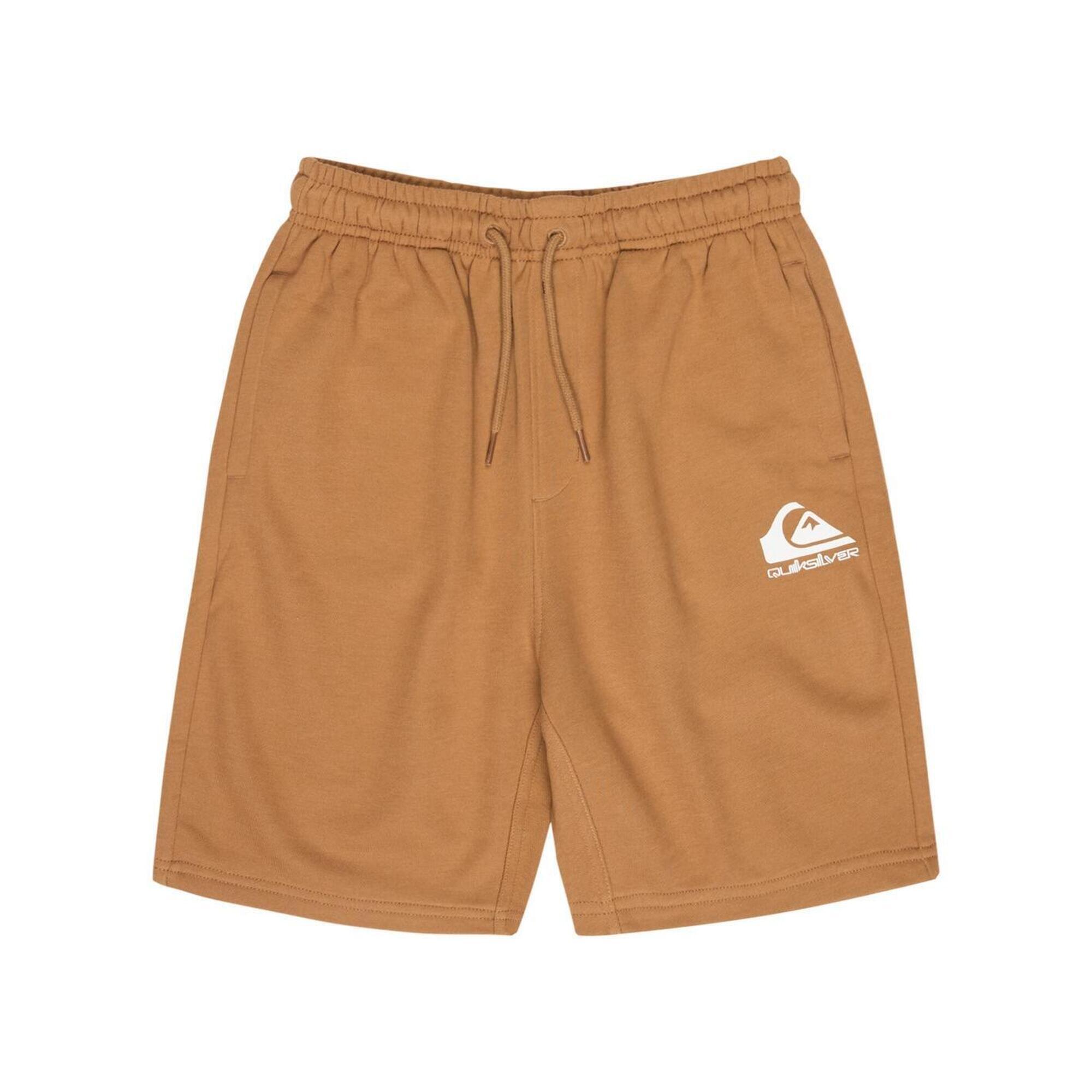 Quiksilver - Short À Taille Élastique Easy Day Marron Garçon - Short - Marron - Decathlon