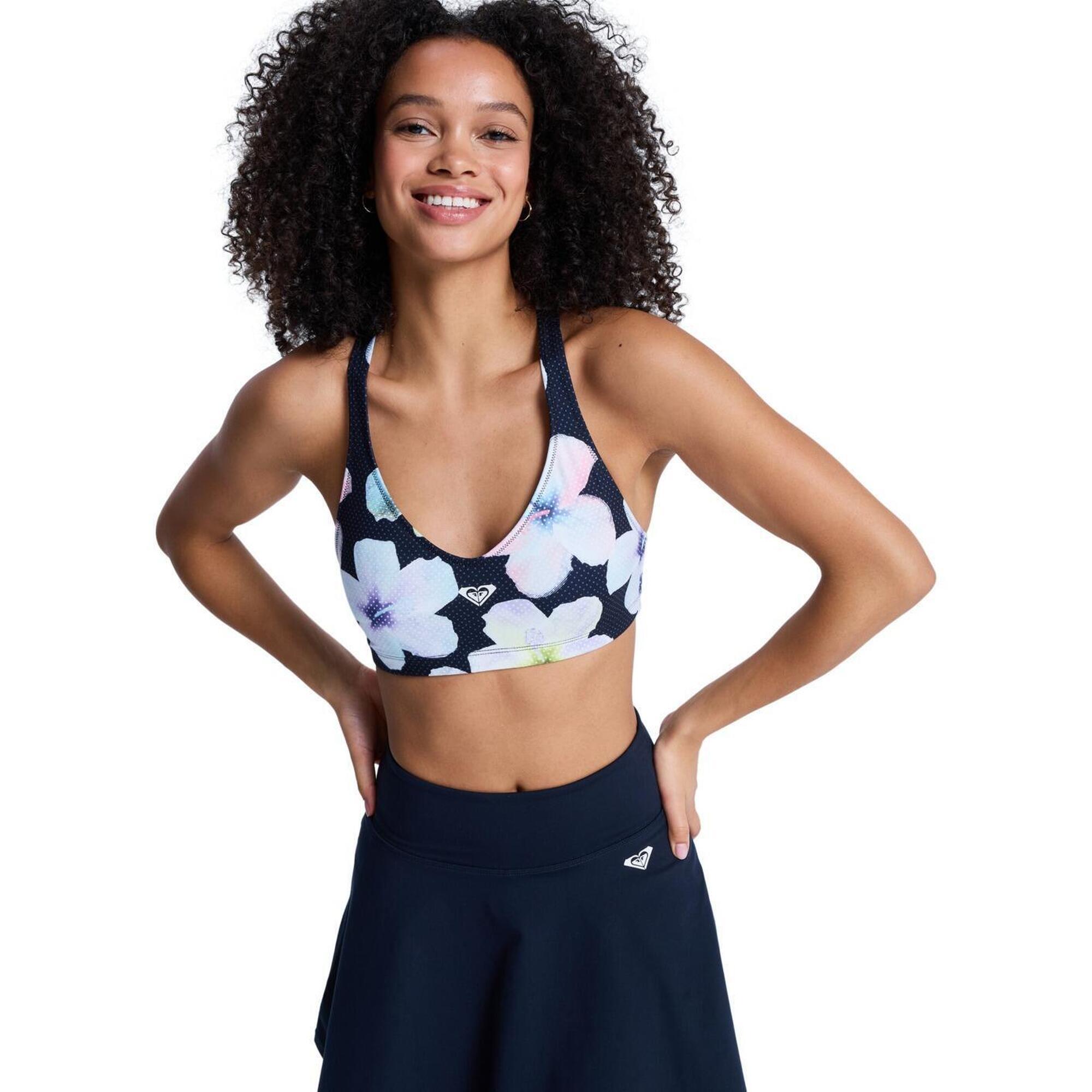 Roxy - Brassière De Sport Heart Into It Pt Noir Femme - Brassière - Noir - S - Decathlon