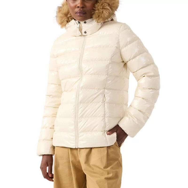 Jott - Doudoune À Capuche Jott Luxe Laquee - Doudoune Synthétique - Blanc - Decathlon