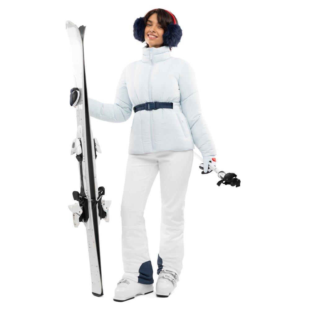 Casaco de ski retro para mulher Alpengold-W Light Blue Azul 3/7
