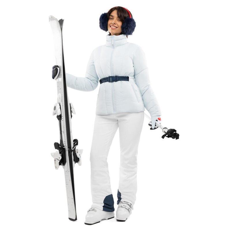Geacă de schi retro izolată pentru femei Alpengold-W Light Blue Albastru