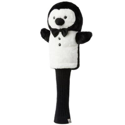 Original penguin pete plush headcover, houten hoes met pinguïnmotief