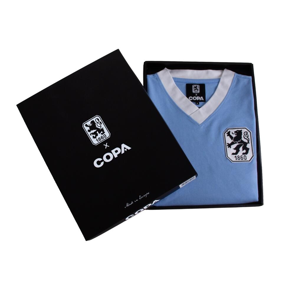 Koszulka retro dla dorosłych - TSV 1860 Monachium 1965/66 - Niebieski 6/7
