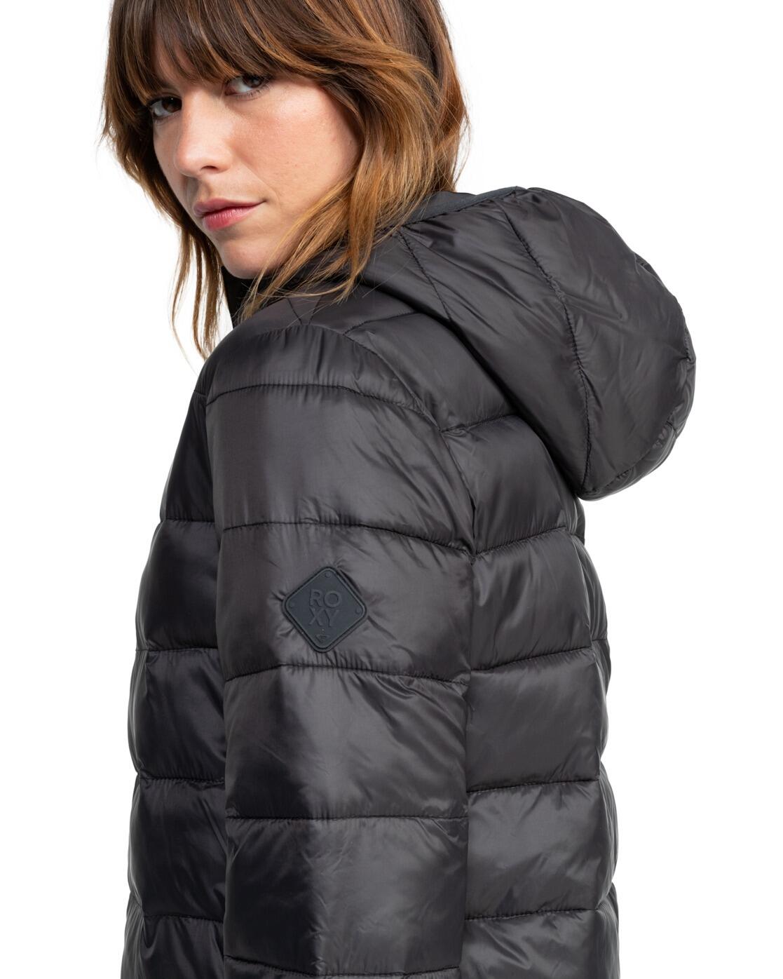 Veste matelassée compacte WIND BLISS HOODED Noir Femme 4/4