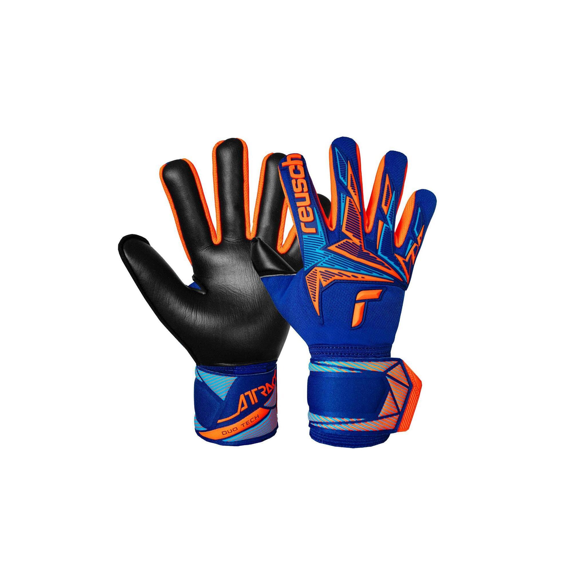 Reusch - Gants De Gardien Reusch Attrakt Freegel Duo Nc - Gants De Gardien - Bleu|orange -  8 À 10 Ans - Decathlon