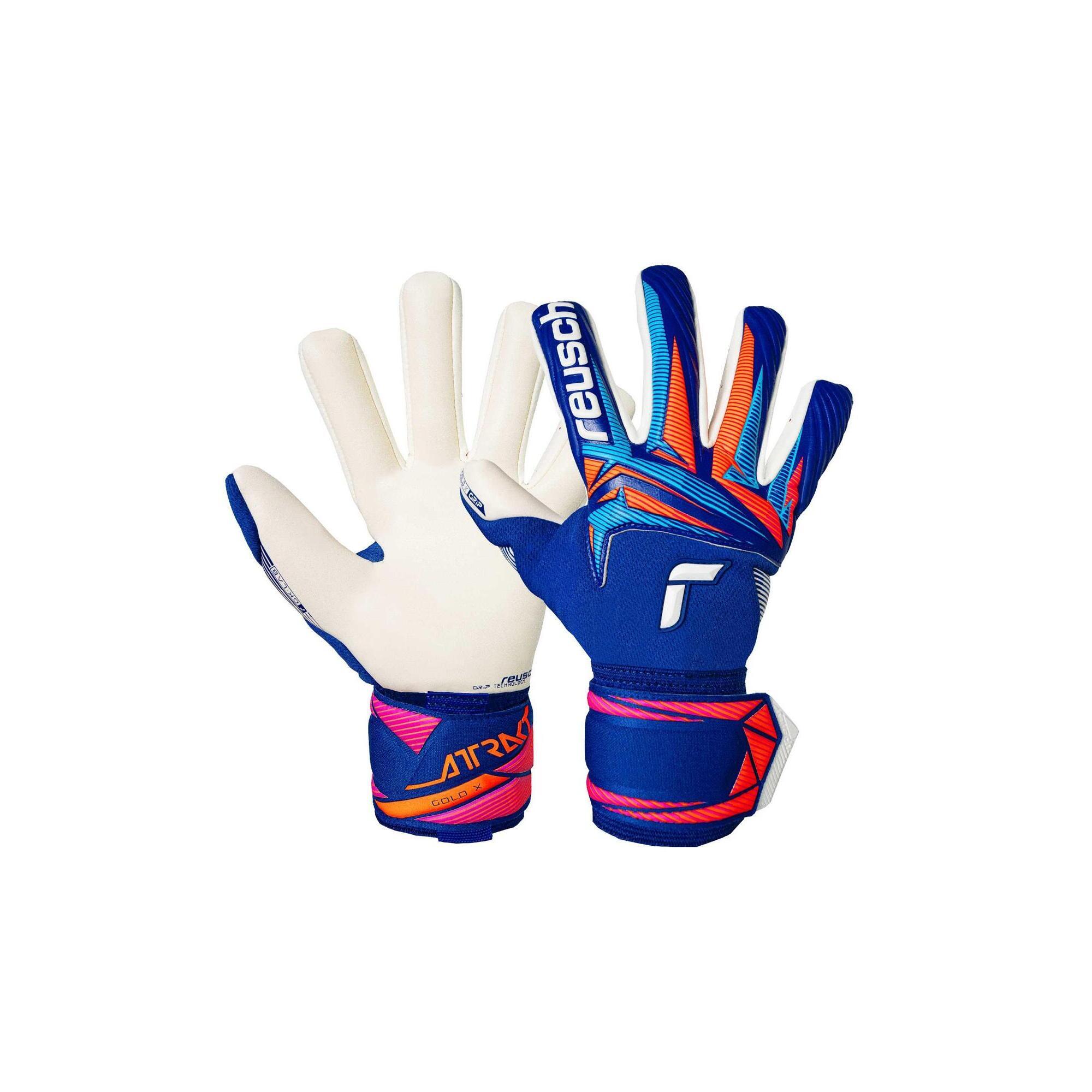 Reusch - Gants De Gardien Reusch Attrakt Gold X Nc - Gants De Gardien - Bleu|orange - 10,5 - Decathlon