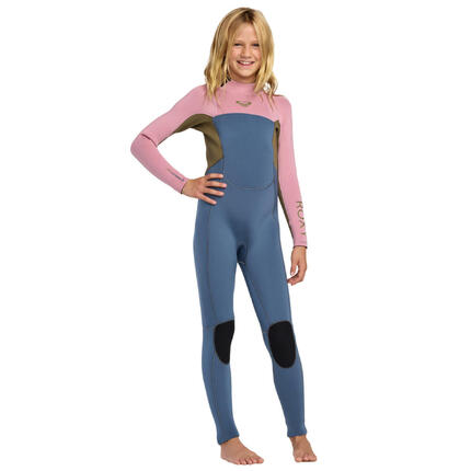 Pianka z zamkiem z tyłu dla Dziewczynki 4/3MM PROLOGUE+ Szary