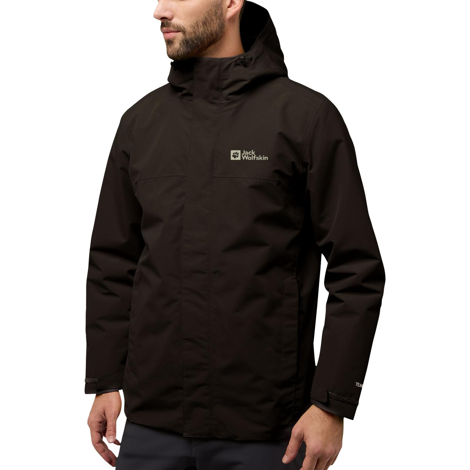 Jack Wolfskin Herren Jacke Funktionsjacke Outdoorjacke Altenberg 3 in 1 5/7
