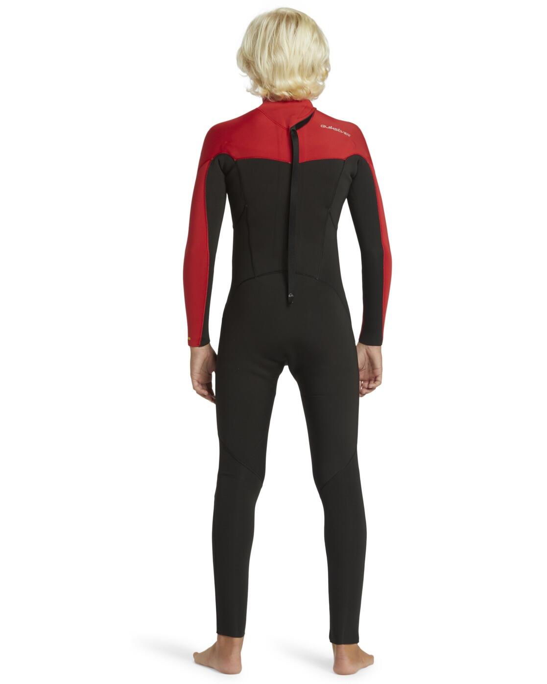 Quiksilver Back-Zip-Neoprenanzug 3/2MM EVERYDAY SESSIONS Rot Junge