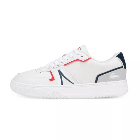 Buty Lacoste L001 Skórzane Białe/Navy/Czerwone