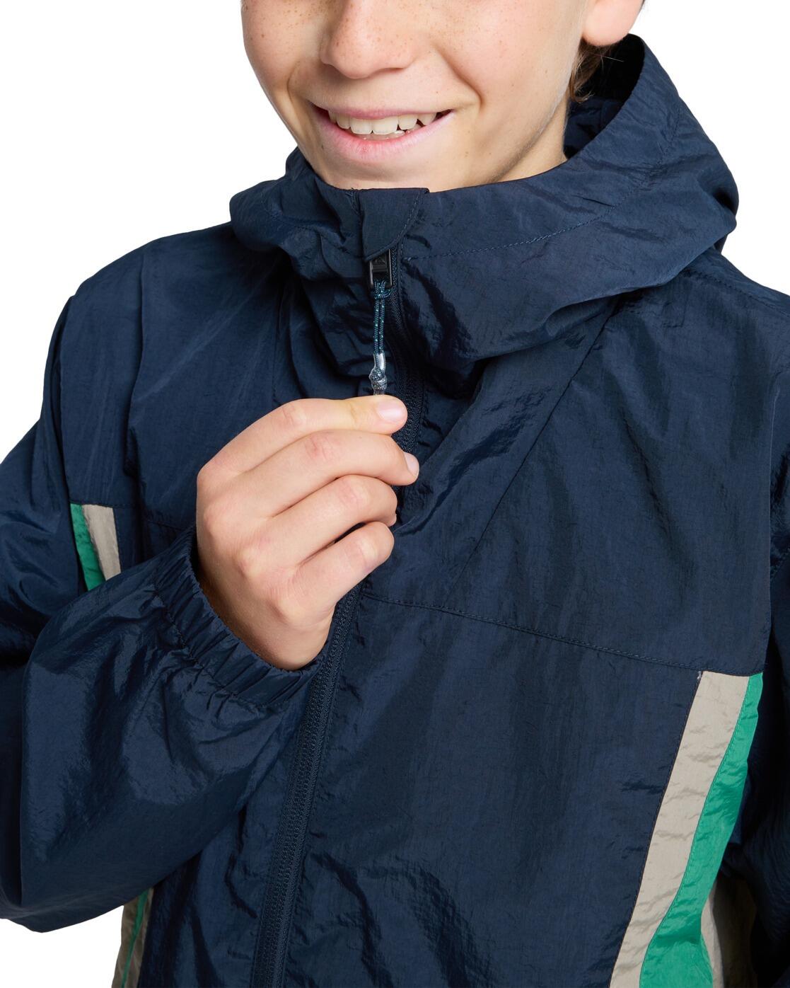 Windbreaker-Jacke mit Kapuze CLICKER Blau Junge 4/4