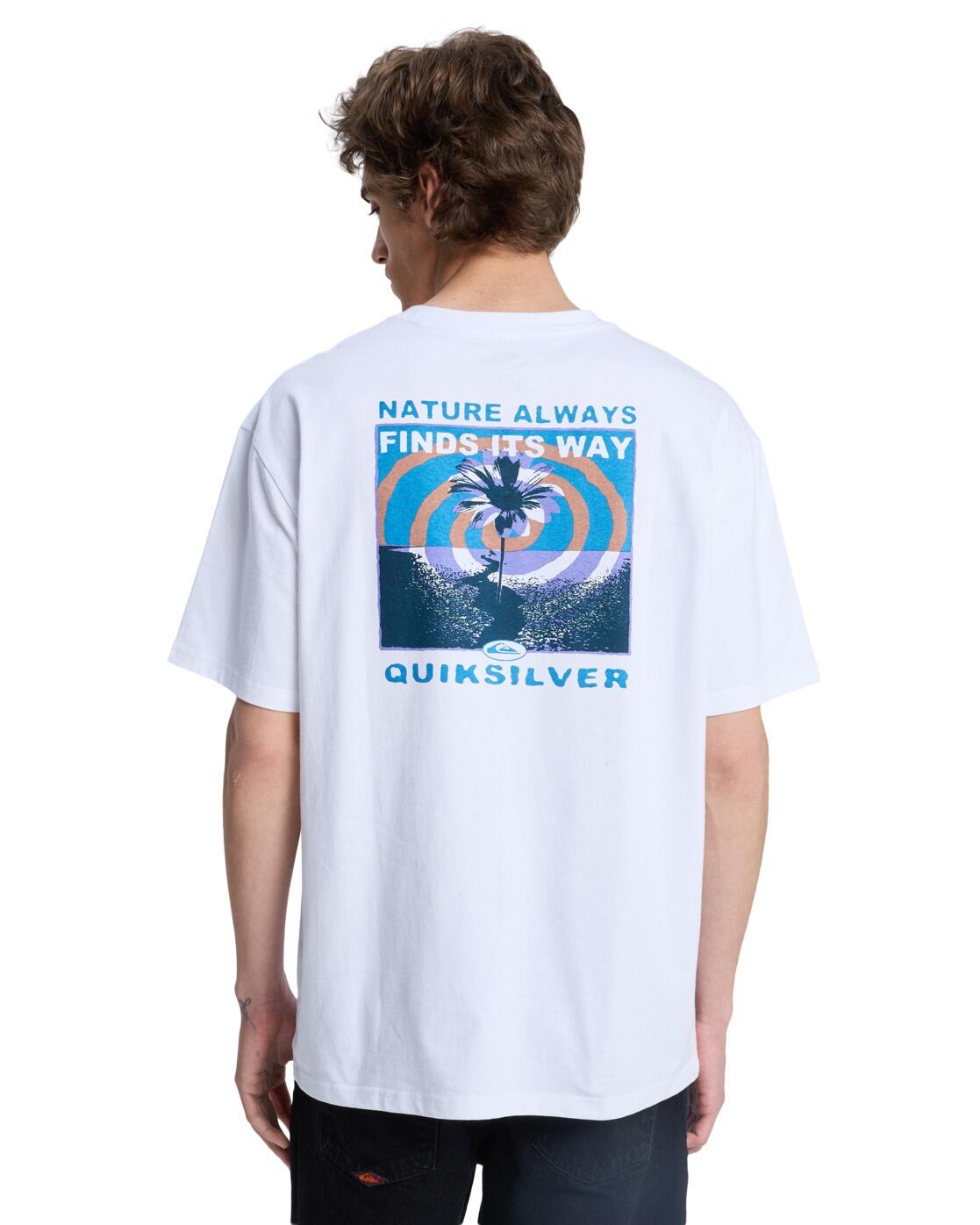 T-shirt met korte mouwen UPSIDE DOWN Weiss Heren 2/4