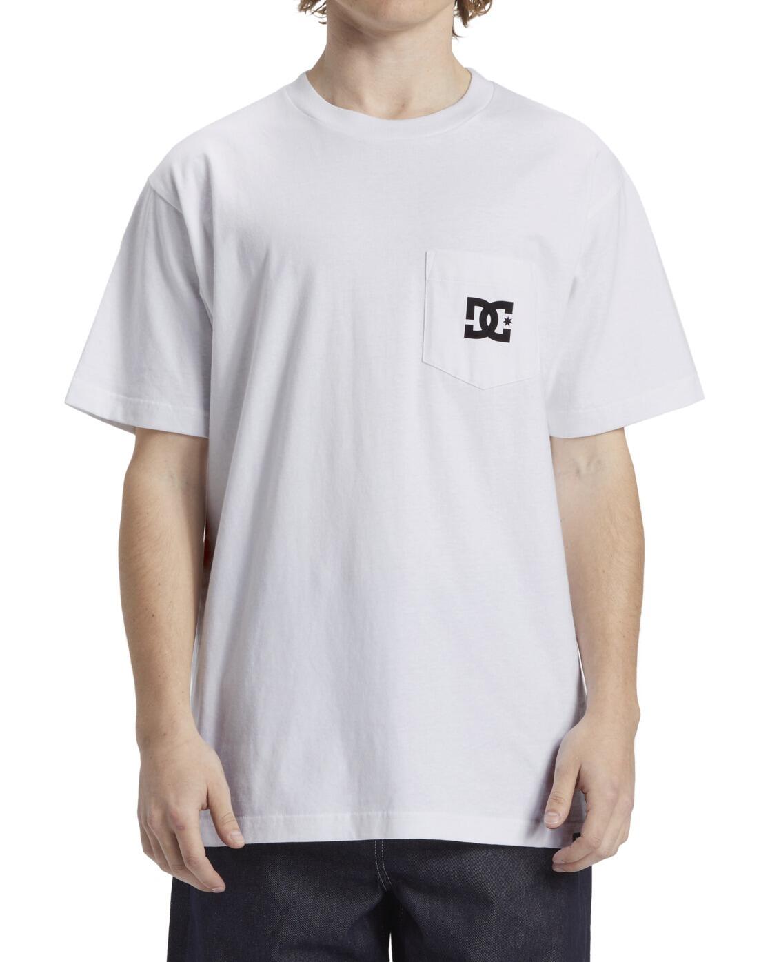Camiseta de manga corta DC STAR POCKET Blanco Hombre 3/4