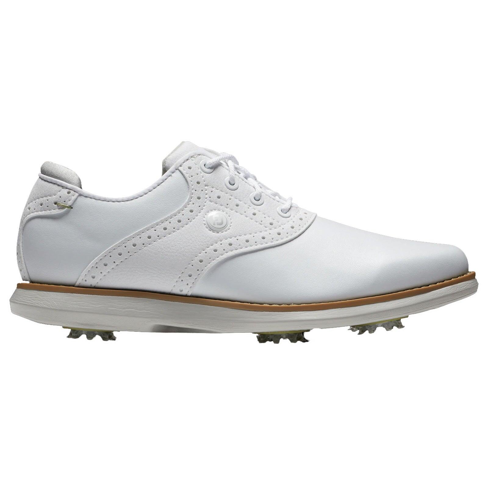 Footjoy - Chaussures De Golf Footjoy Traditions Pour Femmes, Blanches - Chaussures De Golf - Multicolore - Decathlon