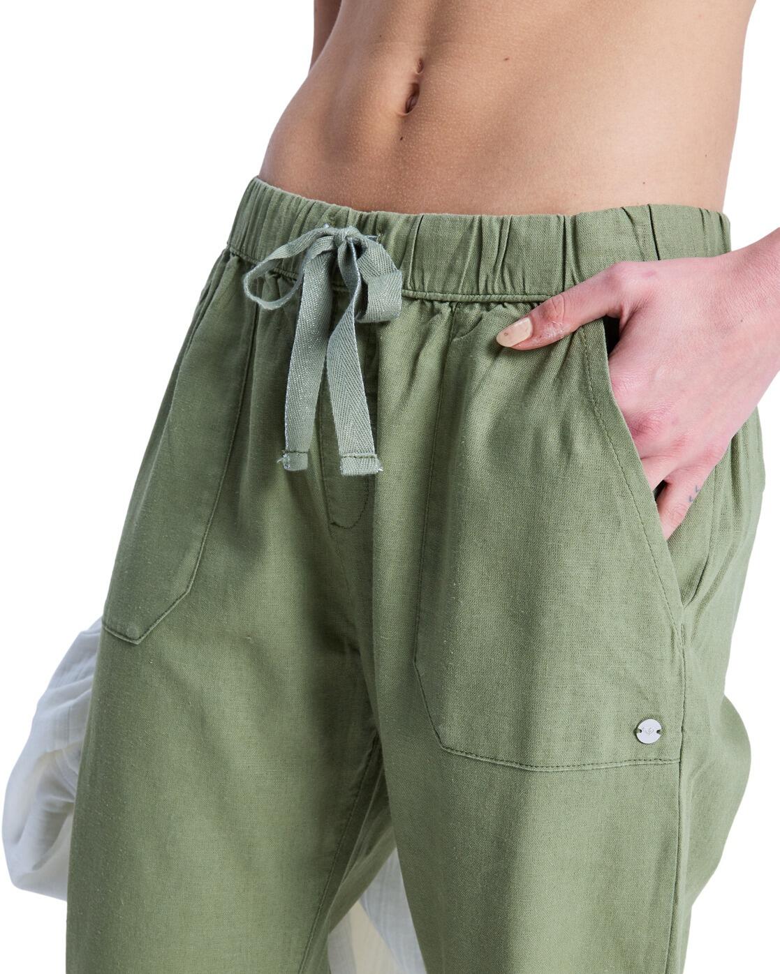 Pantalon cargo ON THE SEASHORE Vert Femme 4/4