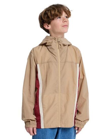 Windbreaker-Jacke mit Kapuze CLICKER Braun Junge