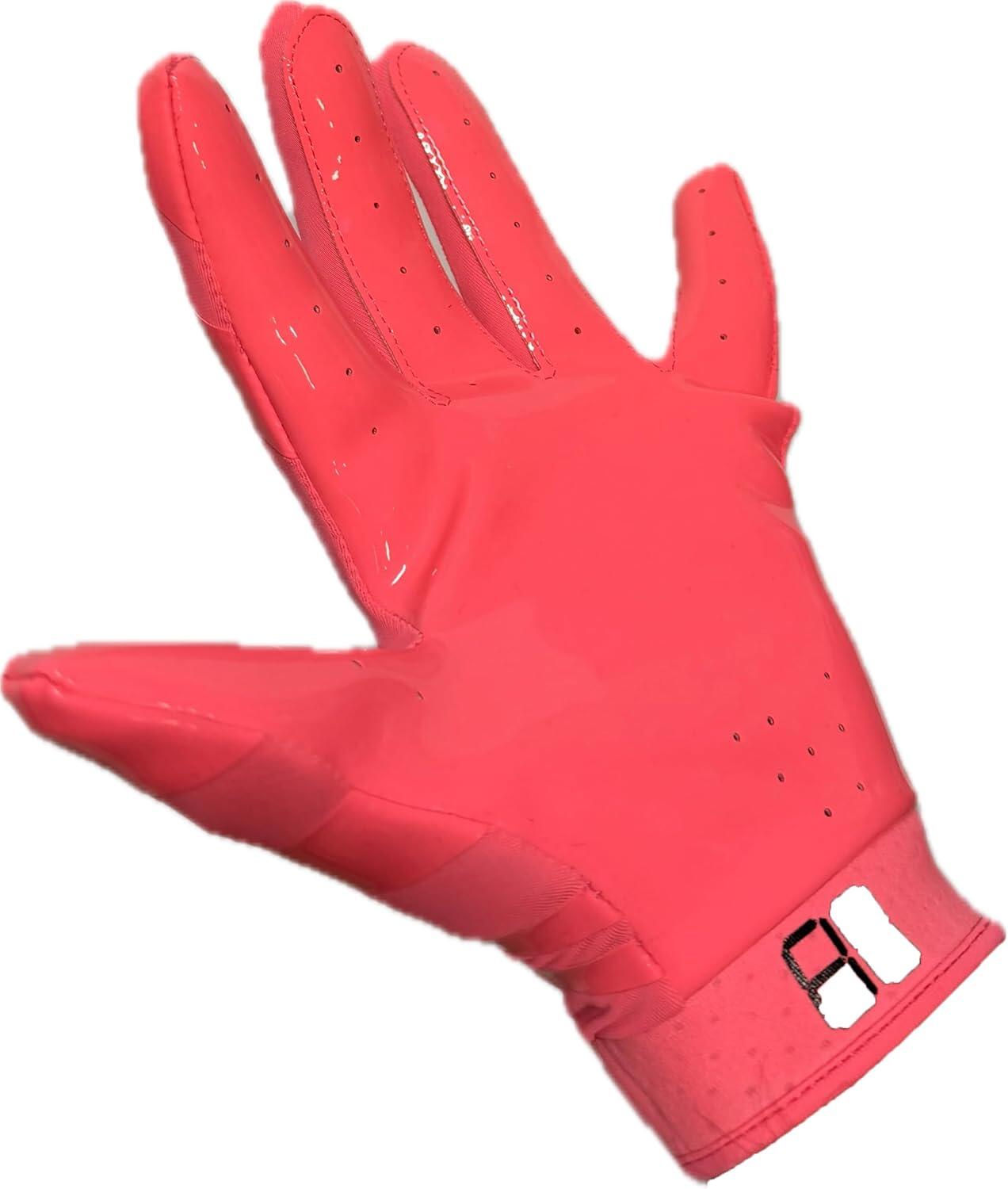 guantes de fútbol americano pro receptor, RE, DB, RB, Rosa FRG-03 Junior 2/4