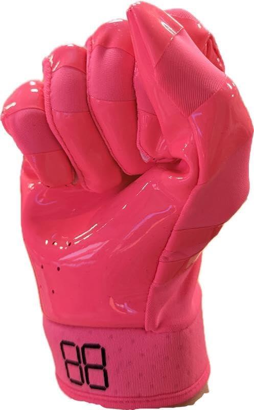guantes de fútbol americano pro receptor, RE, DB, RB, Rosa FRG-03 Junior 4/4