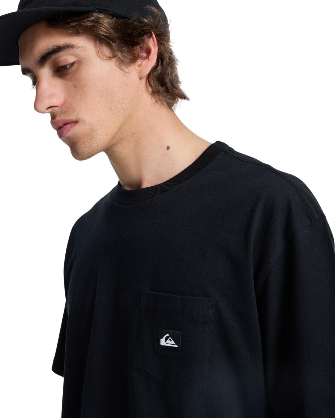 T-shirt à manches courtes SALT WATER POCKET Noir Homme 4/4