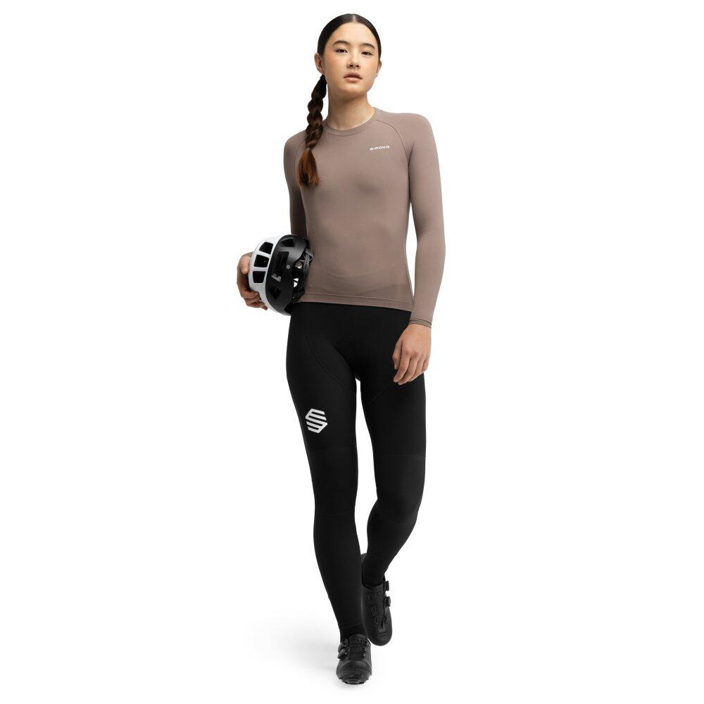 Women ’s long sleeve cycling jersey M9-W Scanuppia Brown Brown 3/6