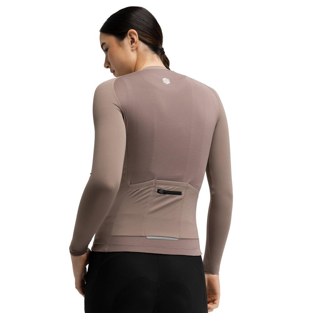 Women ’s long sleeve cycling jersey M9-W Scanuppia Brown Brown 2/6