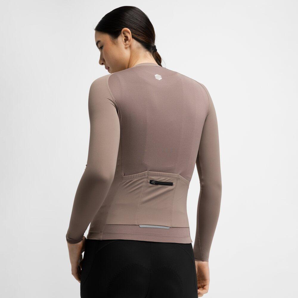 Damen langärmeliges radtrikot M9-W Scanuppia Brown Braun 6/6