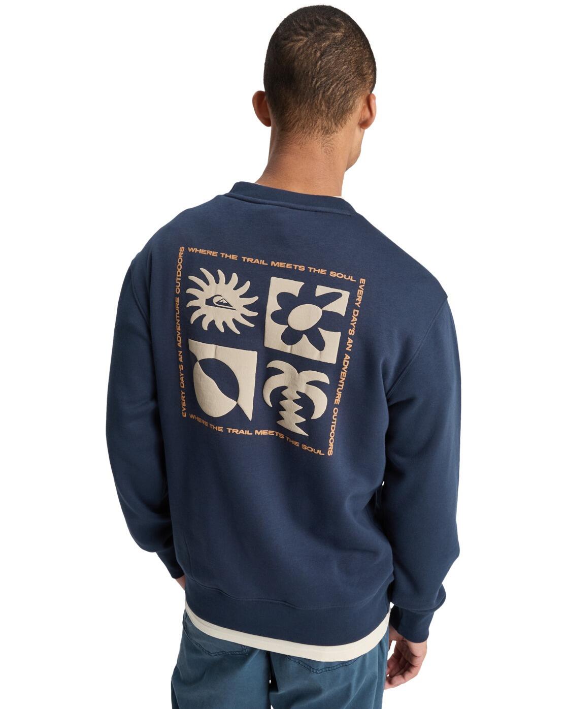Sweat SALT WATER GRAPHIC Bleu Homme 2/4