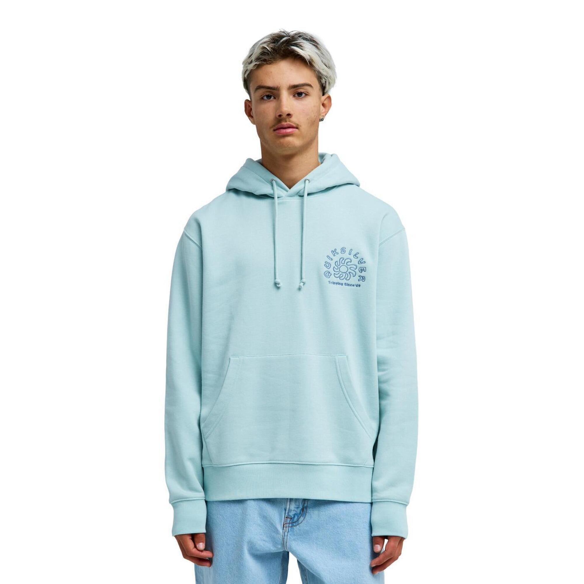 Quiksilver - Sweat À Capuche Salt Water Graphic Bleu Homme - Sweat-shirt - Bleu - Decathlon